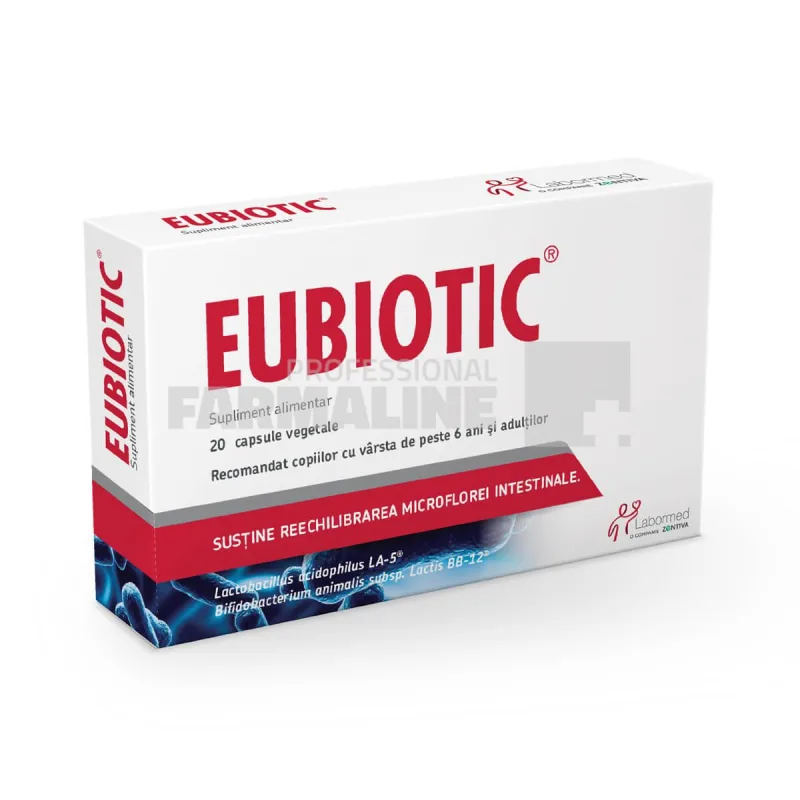 Eubiotic Capsule, Labormed, Supliment alimentar pe bază de tulpini bacteriene benefice — preț și oferte