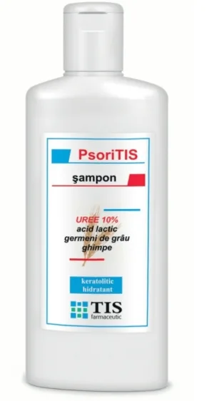 Tis PsoriTis Sampon cu Uree 10%, Acid Lactic, Germeni de grÃ¢u si Ghimpe 100 ml