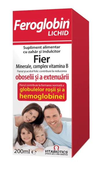 Feroglobin suspensie 200 ml VITABIOTICS — preț și oferte