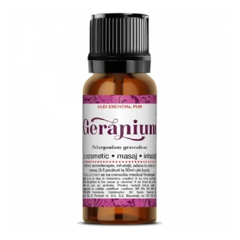 Ulei esential pur de Geranium, 10ml, Steaua Divina — preț și oferte