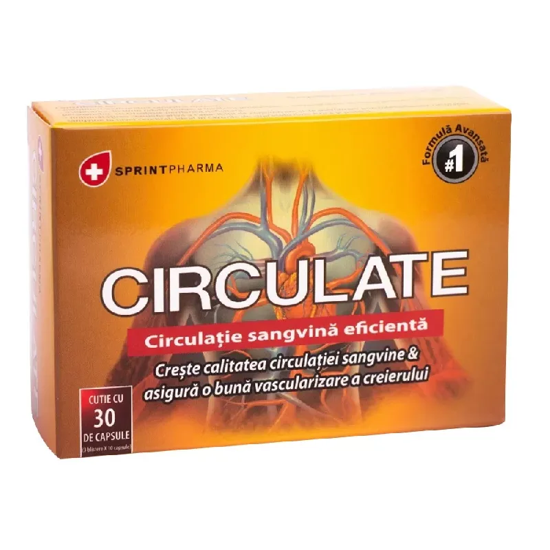 Circulate, 30 capsule, Sprint Pharma — preț și oferte