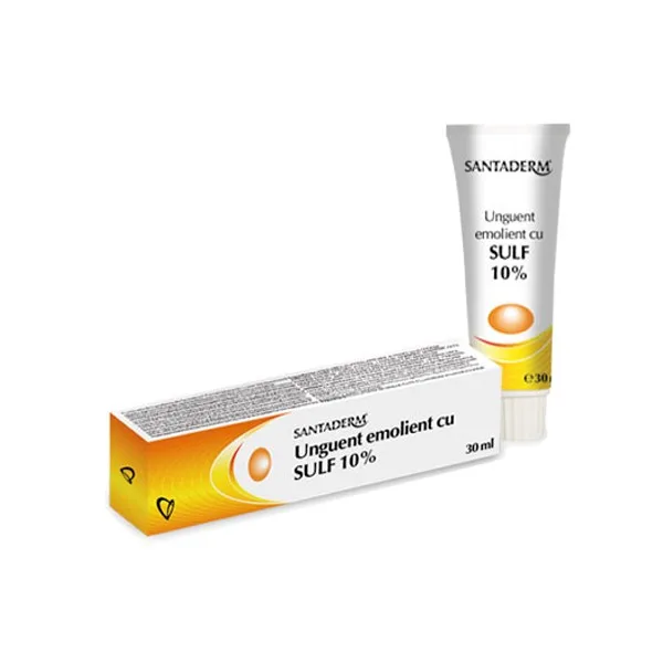 Santaderm Unguent emolient cu sulf 10% 30 ml Vitalia Pharma — preț și oferte