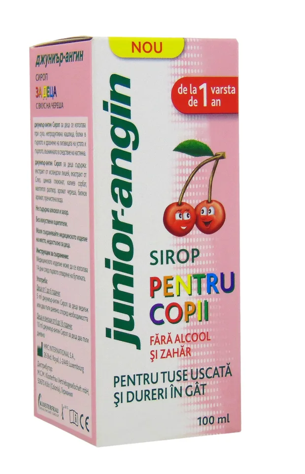 Junior - Angin Sirop pentru copii 100 ml Divapharma — preț și oferte