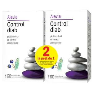 Alevia Control diab 60 comprimate 1 + 1 Gratis