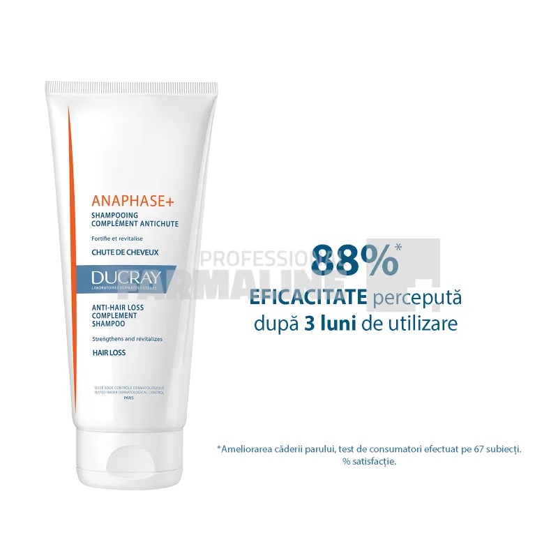 Ducray Anaphase+ Sampon anticadere fortifiant si revitalizant 200 ml — preț și oferte