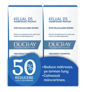 Ducray Pachet Kelual DS Sampon 100 ml 1 + 1 50% din al II lea