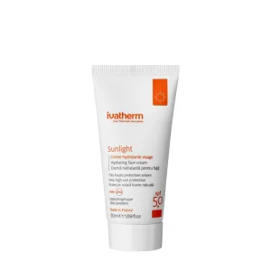 Ivatherm Sunlight Crema hidratanta pentru fata cu protectie solara SPF50 50 ml