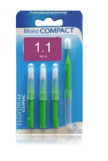 Elgydium Clinic Periute interdentare Monocompact Green 4 bucati — preț și oferte