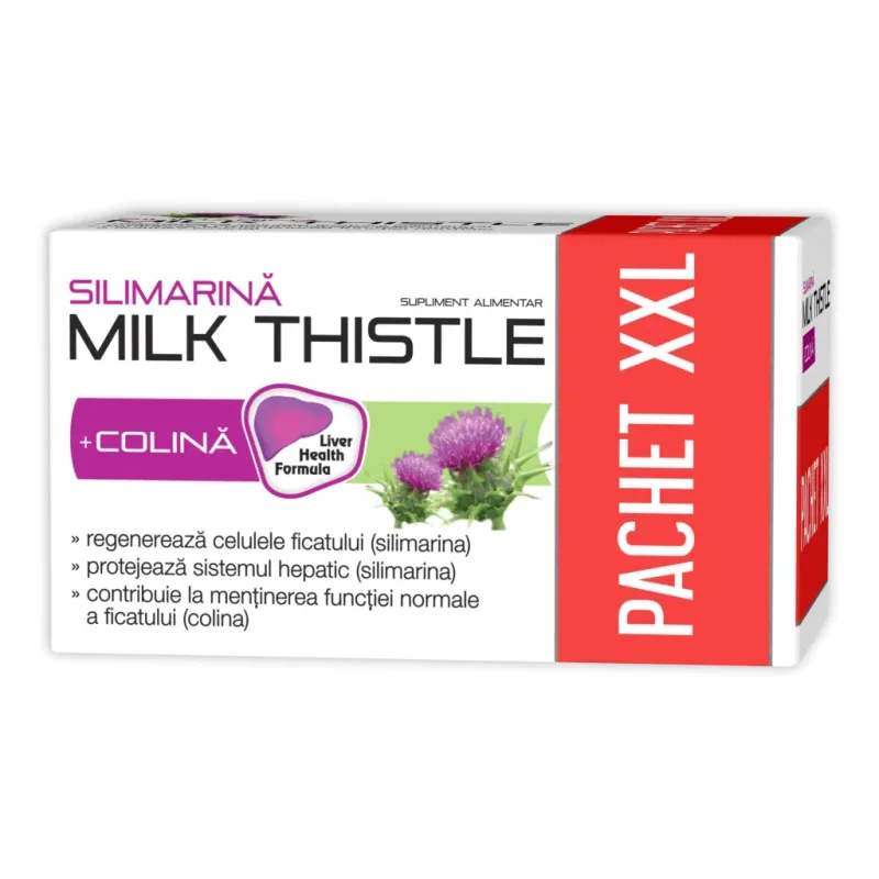 Silimarina Milk Thistle + Colina 90 capsule + 30 capsule ZDROVIT — preț și oferte