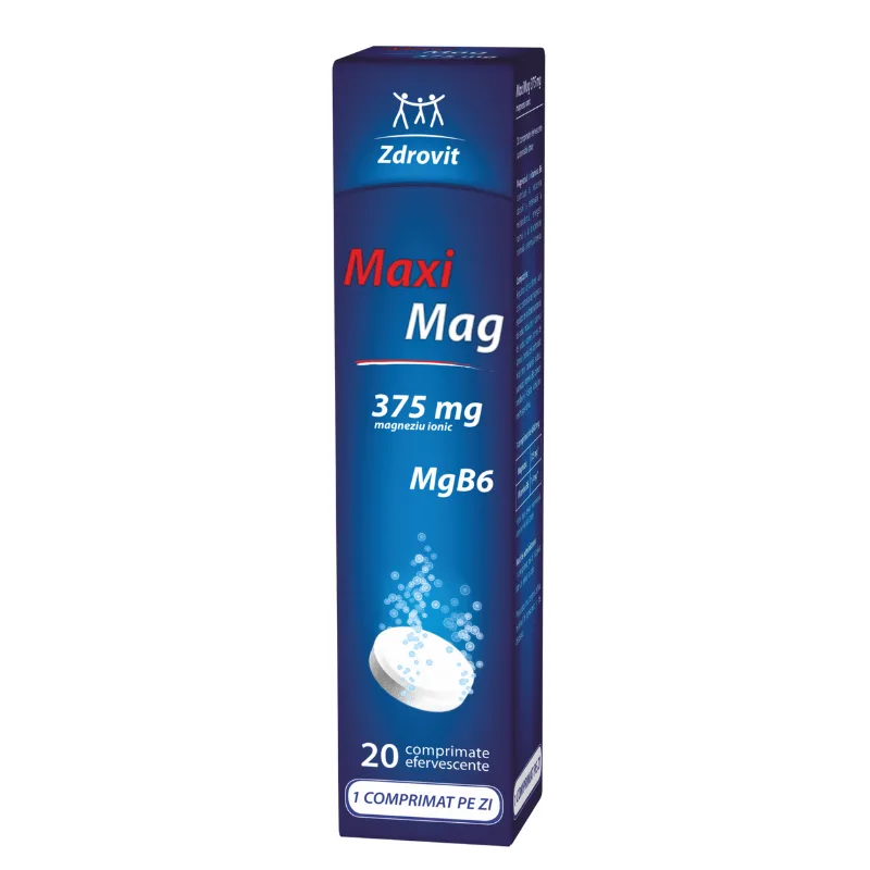 MaxiMag, 375 mg, 20 comprimate, Zdrovit — preț și oferte