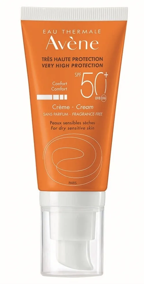 Avene Crema fotoprotectie pentru piele sensibila SPF 50+ fara parfum 50 ml — preț și oferte