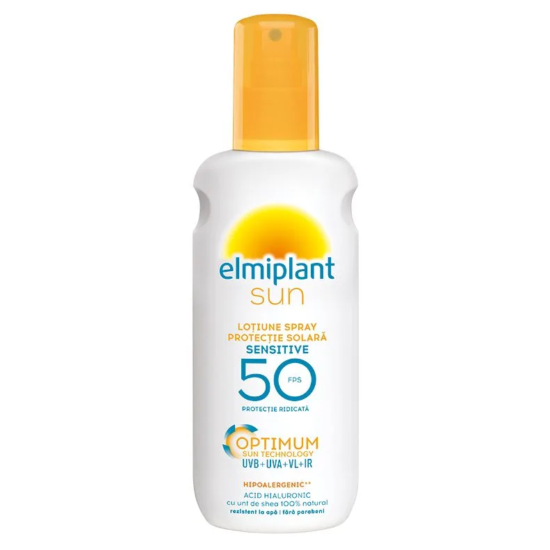 Elmiplant Sun Sensitive Lotiune Spray protectie solara SPF50 200 ml — preț și oferte