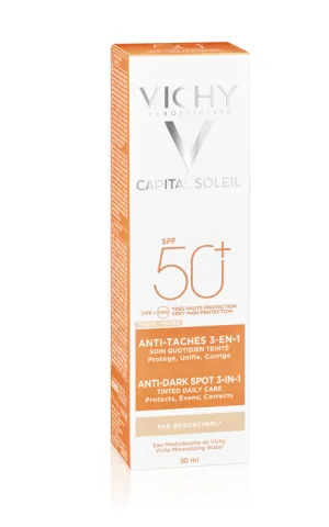 Vichy Capital Soleil Crema colorata anti-pete pigmentare SPF50 50 ml