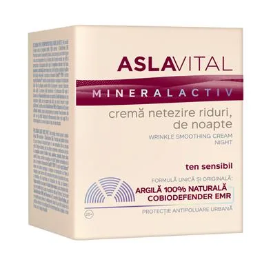 Aslavital Mineralactiv  Crema netezire riduri de noapte 50 ml — preț și oferte