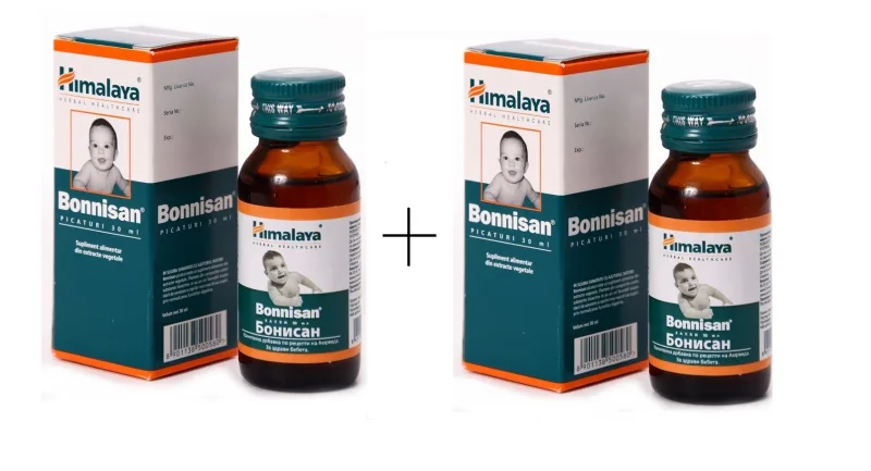 Bonnisan picaturi 30 ml  1+1 Oferta 25% din al II-lea HIMALAYA — preț și oferte