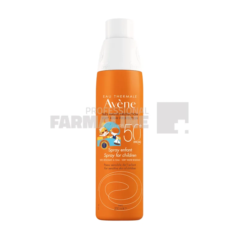 Avene Spray fotoprotectie copii fara urme albe SPF50+ 200 ml — preț și oferte