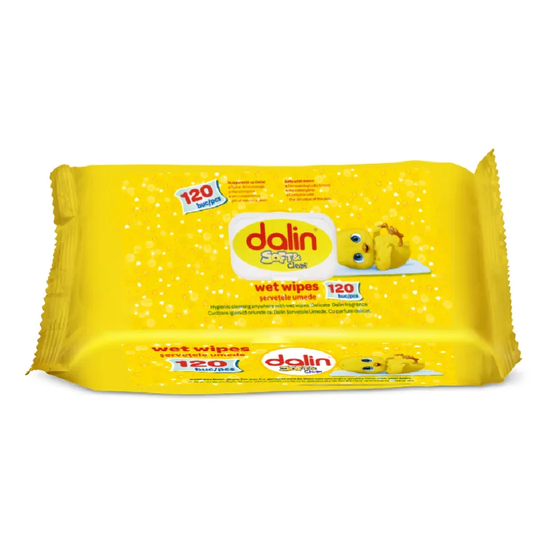 Servetele umede Soft&Clean, 120 bucati, Dalin — preț și oferte