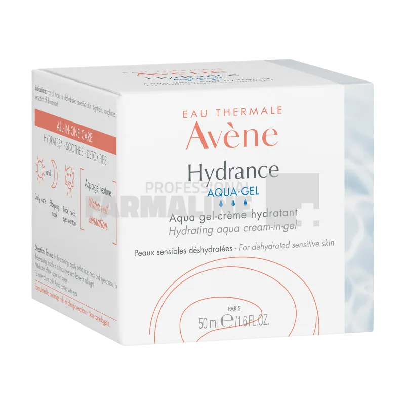 Avene Hydrance Aqua Gel piele sensibila si deshidratanta 50 ml — preț și oferte