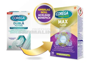 Corega Max Clean Tablete curatare proteza 30 bucati