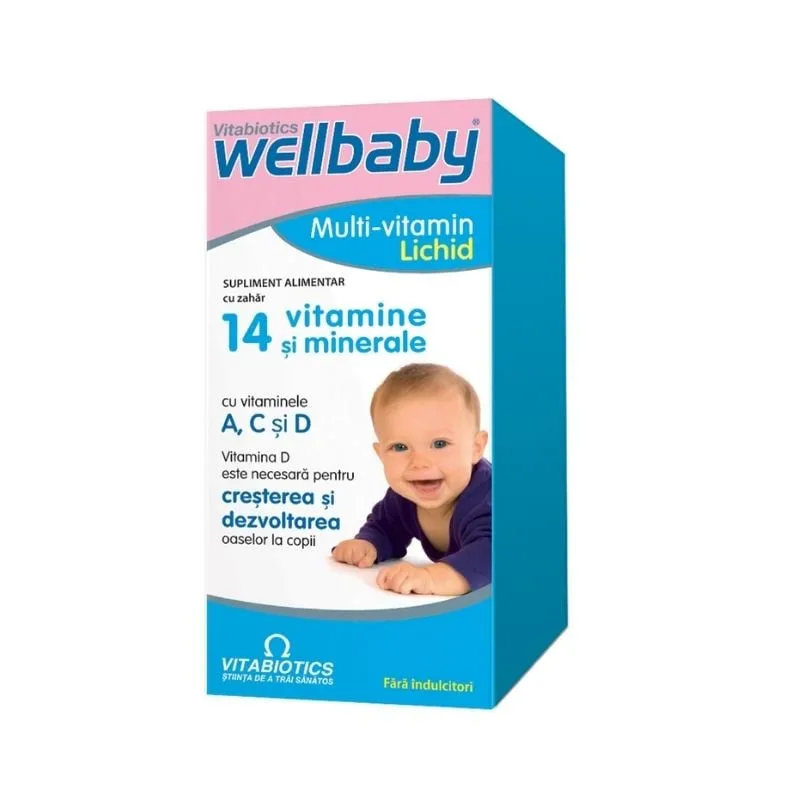 WellBaby Multivitamine Sirop, 150 ml VITABIOTICS — preț și oferte