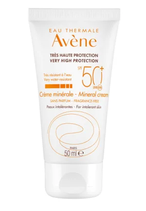 Avene Crema minerala fara parfum SPF 50 50 ml