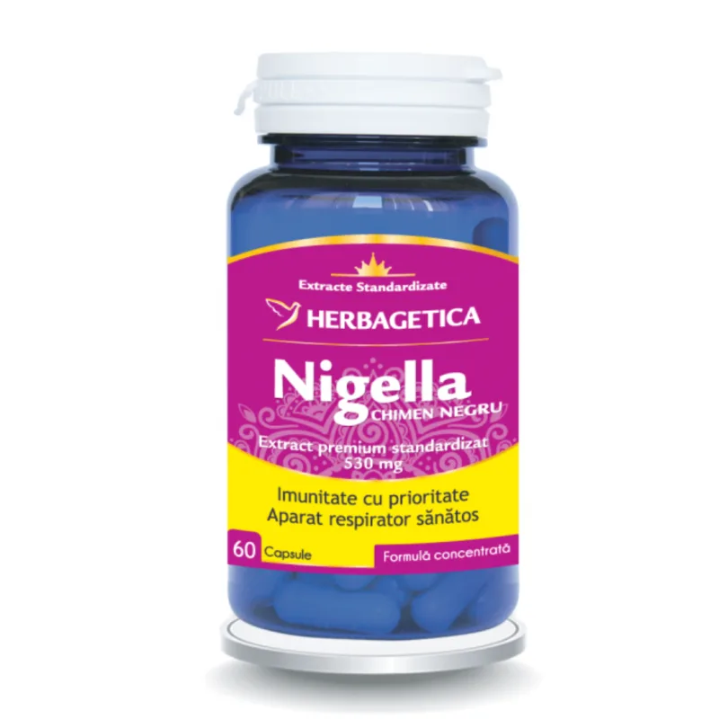 Nigella chimen negru, 60 capsule, Herbagetica — preț și oferte