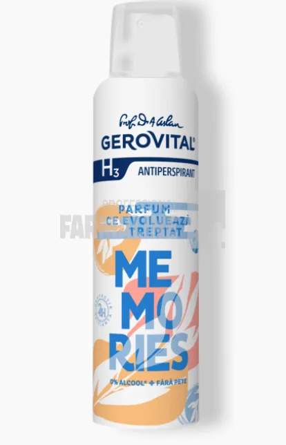 Gerovital H3 Memories Deodorant spray 150 ml — preț și oferte