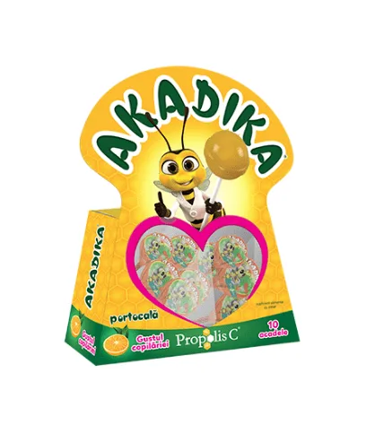 Akadika Propolis C portocala 10 bomboane — preț și oferte