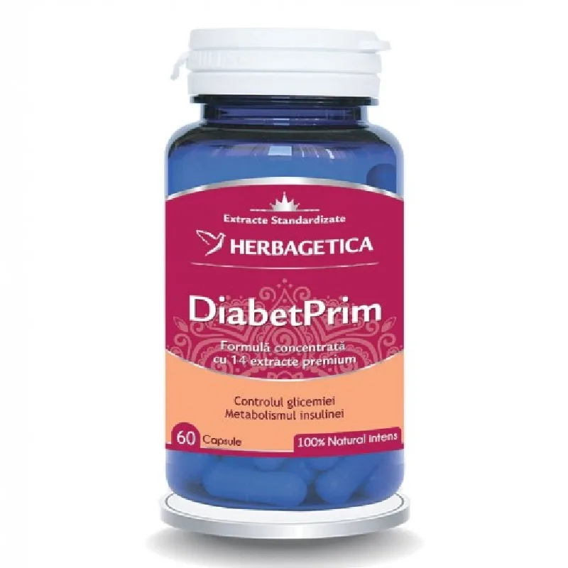 DiabetPrim, 60 capsule, Herbagetica — preț și oferte