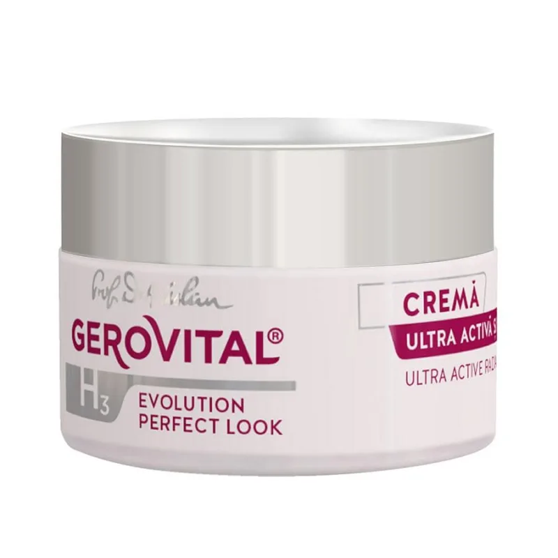 Gerovital H3 Evolution Perfect Look Crema ultra activa si luminozitate ten normal-mixt 50 ml — preț și oferte