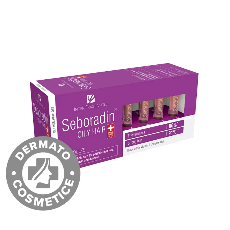 Tratamentul Oily pentru par gras cu tendinta de cadere, 14 fiole x 5.5ml, Seboradin — preț și oferte