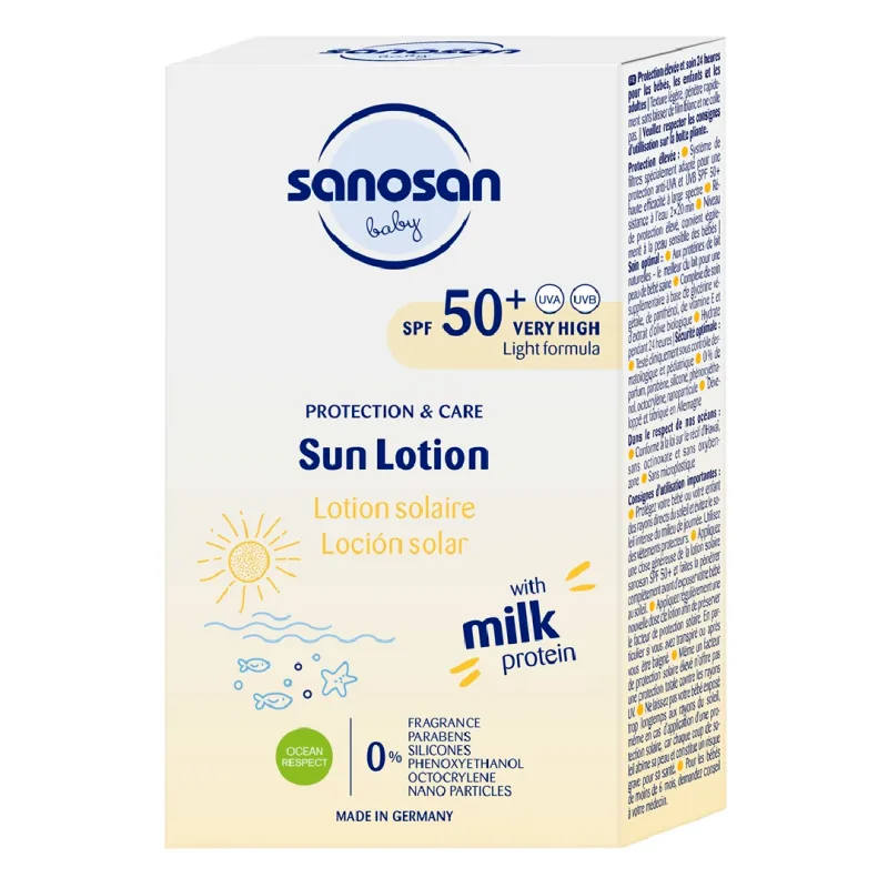 Lotiune pentru copii cu protectie solara SPF50+, 100 ml, Sanosan — preț și oferte