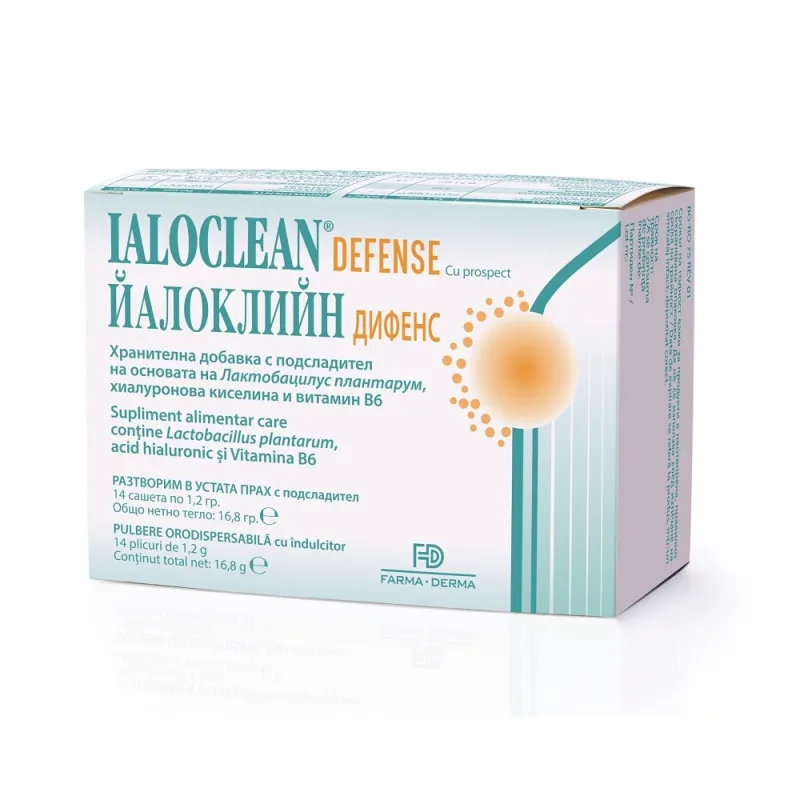 Ialoclean Defence pulbere orodispersabila 14 plicuri NATURPHARMA — preț și oferte