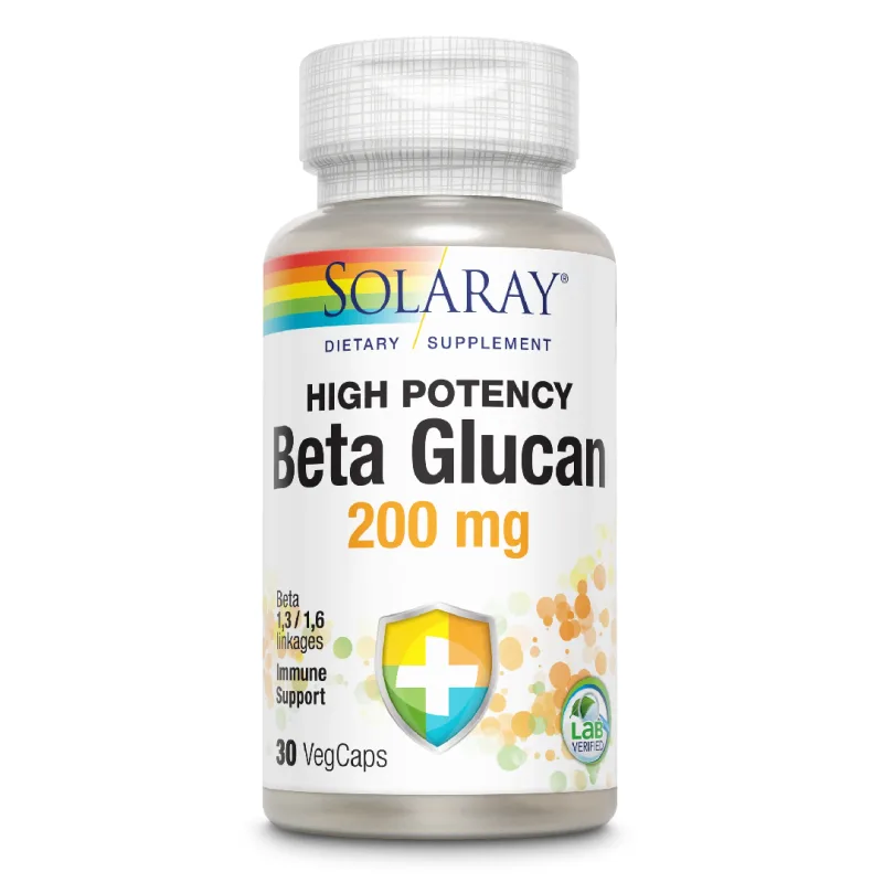 Beta Glucan 200mg Solaray, 30 capsule, Secom — preț și oferte