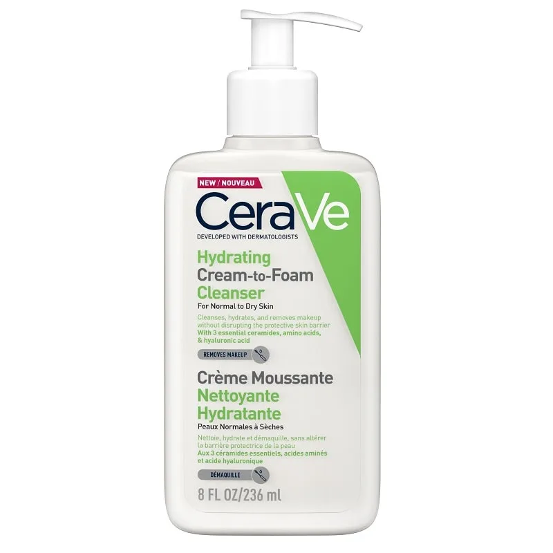 Cerave Crema spumanta de curatare si hidratare piele normal-uscata 236 ml — preț și oferte