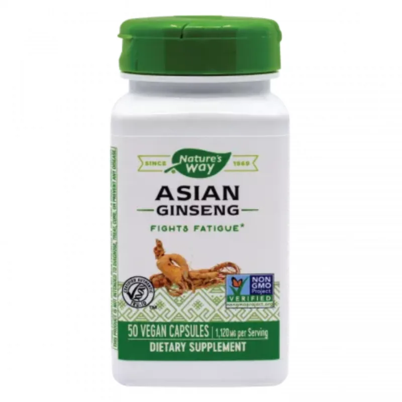 Secom Asian Ginseng 560mg, 50 capsule vegetale — preț și oferte