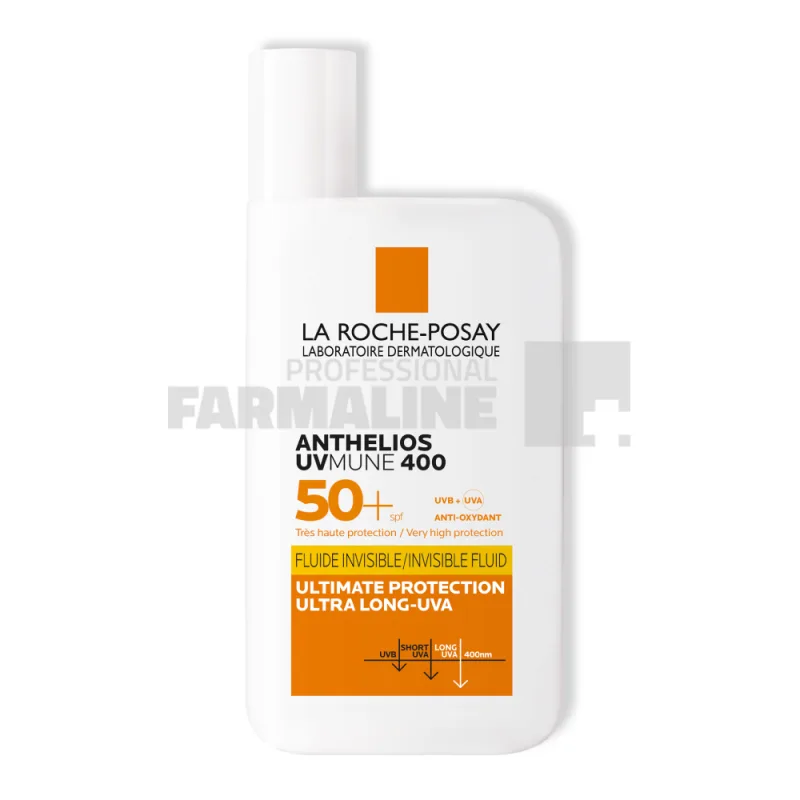 La Roche Posay Anthelios UVMUNE fluid invizibil fara parfum  SPF 50 50 ml — preț și oferte