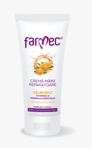 Farmec Crema maini reparatoare galbenele si vitamina A 100 ml
