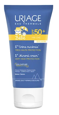 Uriage 1-ER Bebe Crema minerala pentru protectie solara SPF50 50 ml