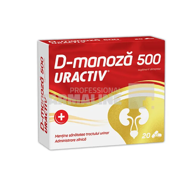 Uractiv  D-manoza 500 mg 20 capsule — preț și oferte