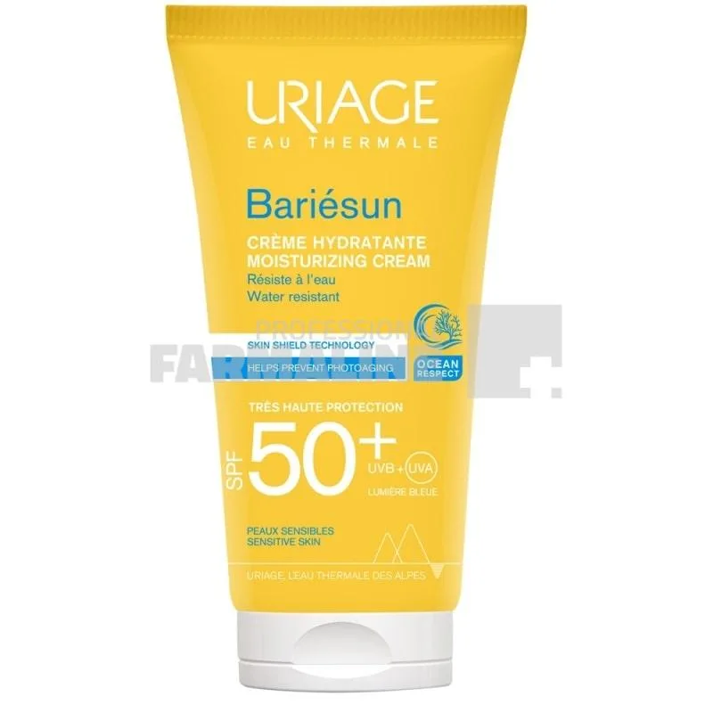 Uriage Bariesun Crema hidratanta fara parfum, rezistenta la apa SPF50 50 ml — preț și oferte