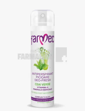 Farmec Antiperspirant picioare Deo Fresh cu ceai verde,vitamina A si minerale esentiale 150 ml