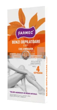 Farmec Benzi depilatoare duble pentru corp cu scortisoara 8 benzi — preț și oferte