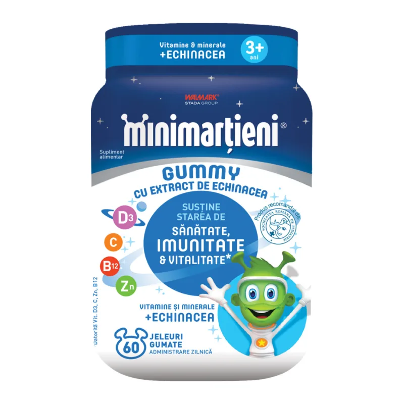 Jeleuri cu extract de echinacea Minimartieni Gummy, 60 bucati, Walmark — preț și oferte