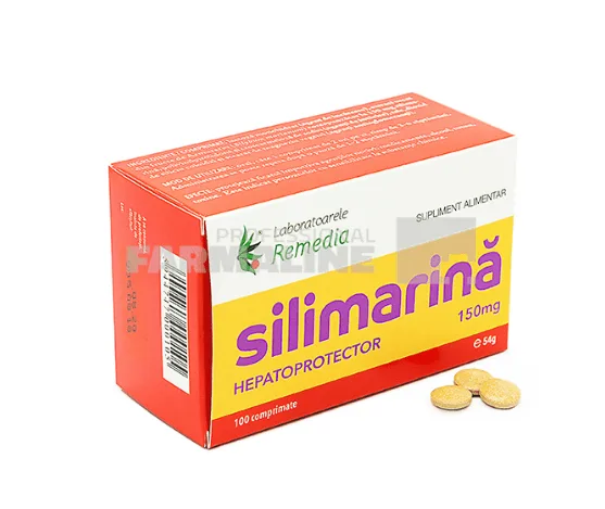 Silimarina 150 mg 100 comprimate Laboratoarele Remedia — preț și oferte