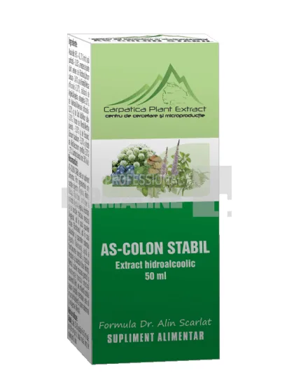 As - Colon Stabil extract hidroalcoolic 50 ml Carpatica Plant Extract — preț și oferte