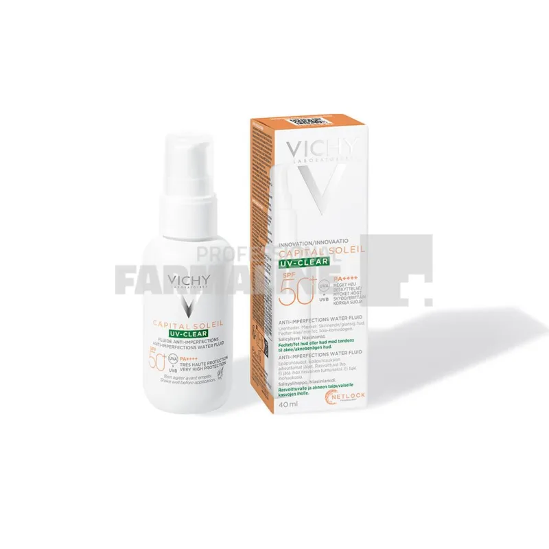 Vichy Capital Soleil UV-Clear Fluid anti-imperfectiuni 40 ml — preț și oferte