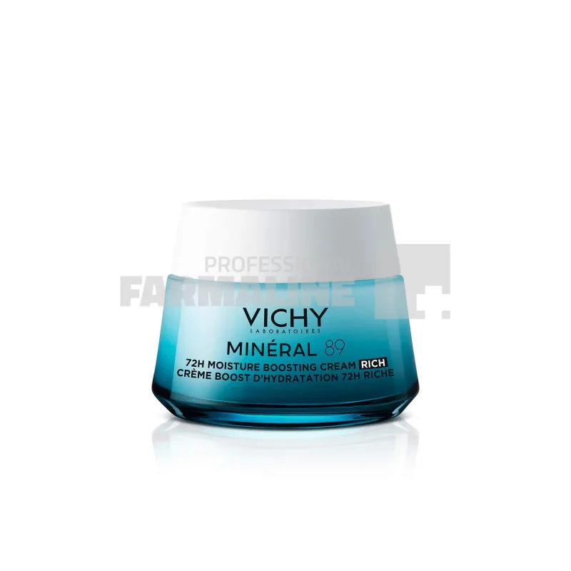 Vichy Mineral 89 Crema intens hidratanta 72h Acid Hyaluronic pur + Minerale pentru piele uscata/sensibila 50 ml — preț și oferte