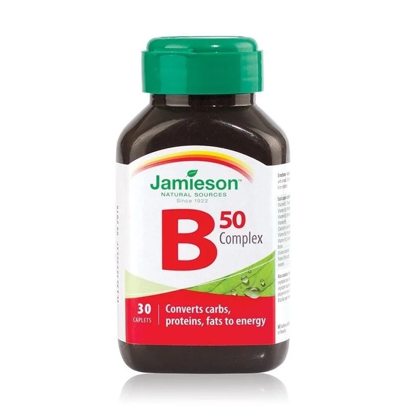 Jamieson Complex de vitamina B 50 mg, 30 comprimate — preț și oferte