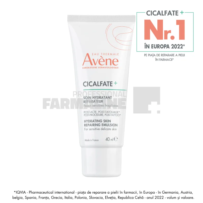 Avene Cicalfate+ Emulsie hidratant - reparatoare post - tatuaj 40 ml — preț și oferte